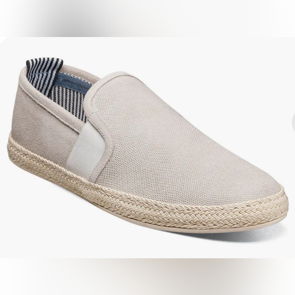 Stacy Adams Nino Slip On Mens Espadrilles 12 Gray Suede New